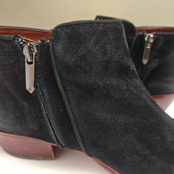 Sam Edelman Petty Suede Ankle Bootie, Black, Size 8 - Picture 6 of 8